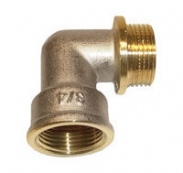 Угольник ВР-НР латунный